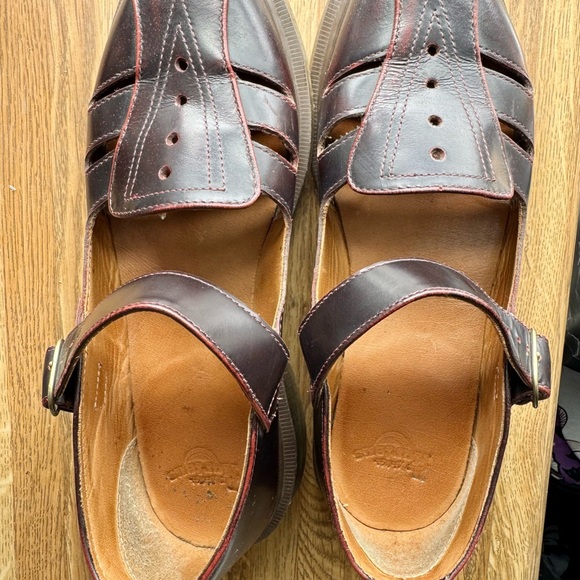 Dr. Martens Shoes - Dr. Martens Dark Brown Leather Sandals